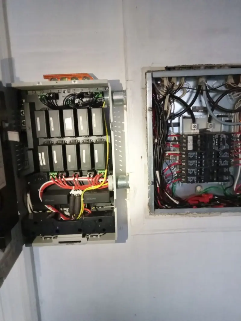 Electrical panel upgrade completed for Indoor Lighting Installation in Holly Springs